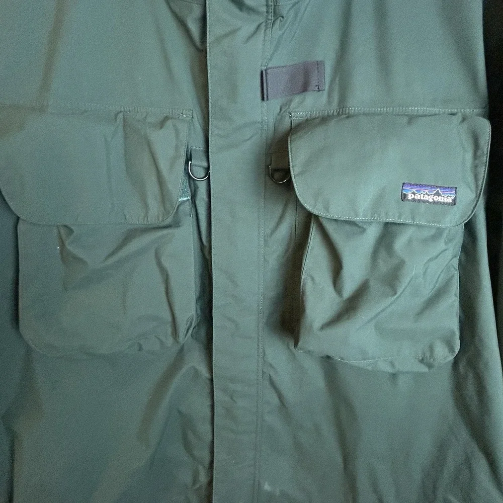 Vintage Patagonia Fly Fishing SST Wading Jacket Hooded Green Size 2XL Gorpcore
